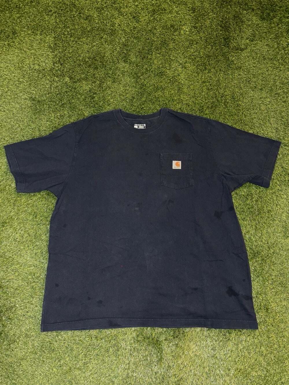 Carhartt Men's Loose Fit Heavyweight Short Sleeve Pocket T-Shirt 2XL Black